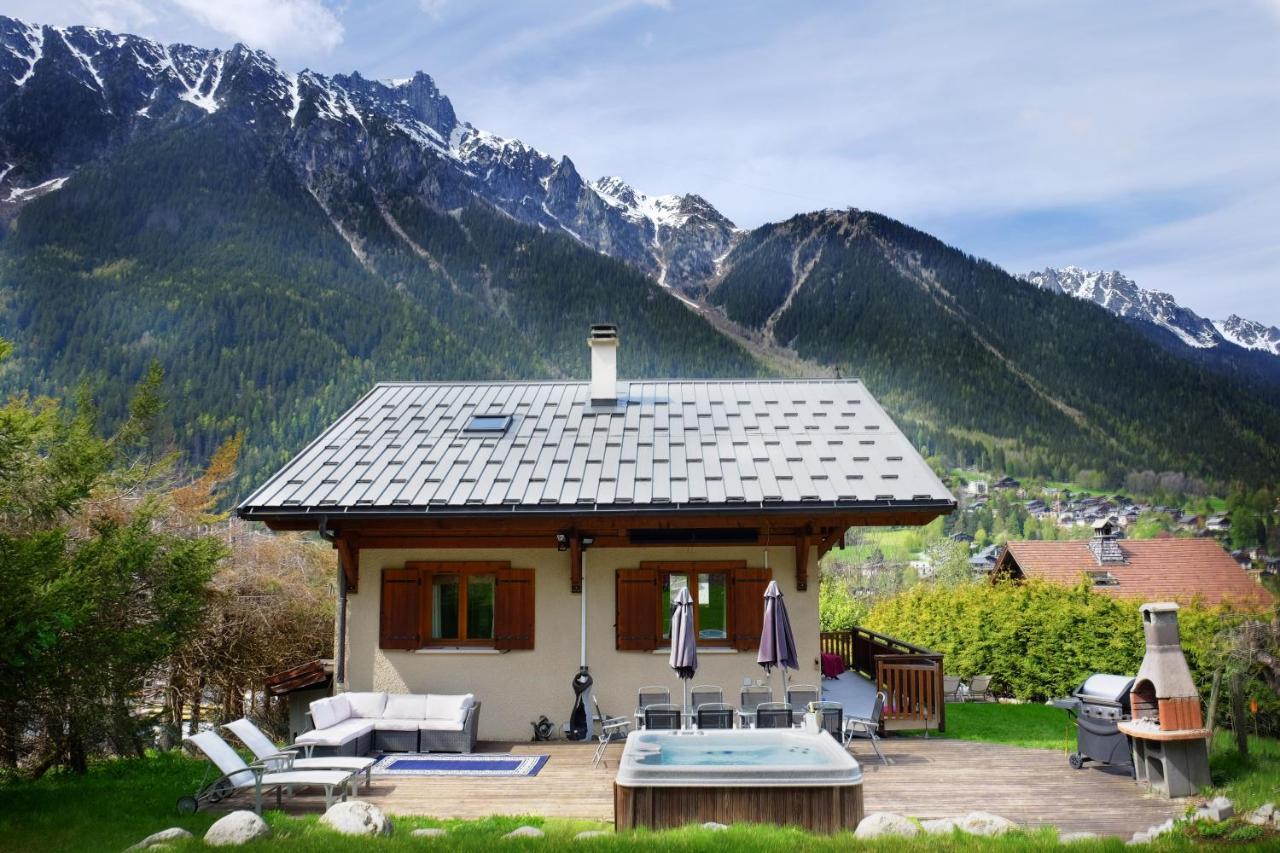 Chamonix Large Chalet, Sleeps 12, 200M2, 5 Bedroom, 4 Bathroom, Garden, Jacuzzi, Sauna Luaran gambar